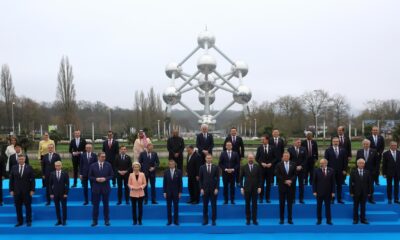 Participantes en la n la primera Cumbre de la Energía Nuclear, en Bruselas. EFE/EPA/OLIVIER HOSLET