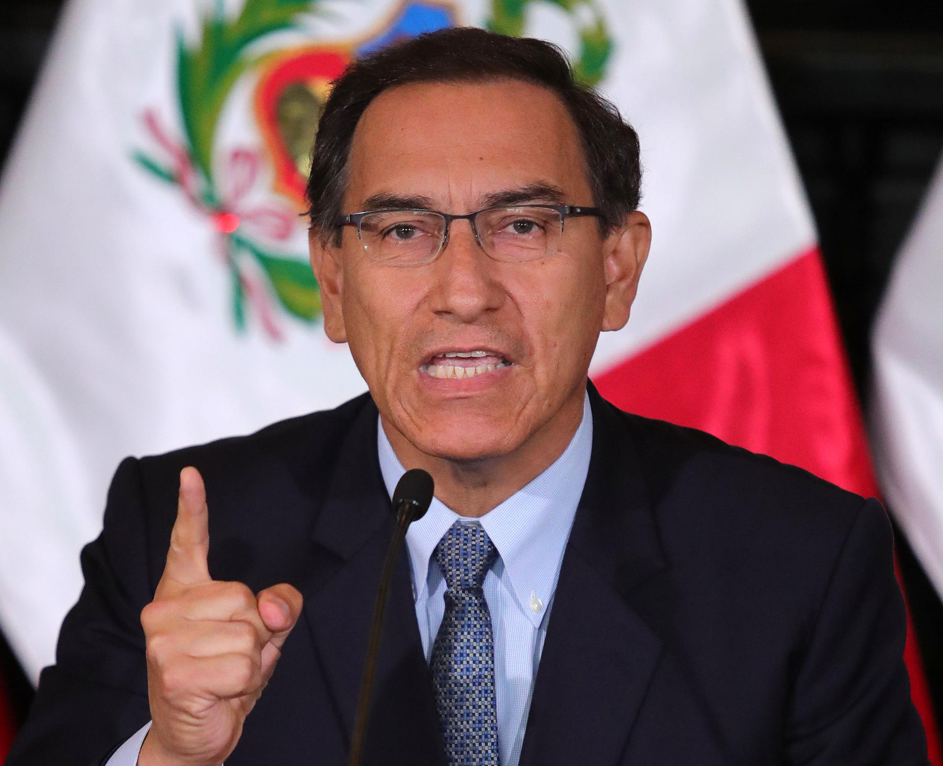 El expresidente de Perú Martín Vizcarra, en una fotografía de archivo. EFE/Ernesto Arias