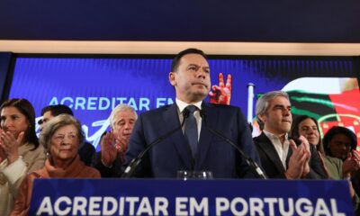 El líder de la coalición de centroderecha Alianza Democrática (AD), Luís Montenegro, este 10 de marzo de 2024. EFE/ Tiago Petinga