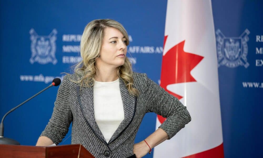 La ministra de Asuntos Exteriores de Canadá, Mélanie Joly, en una fotografía de archivo. EFE/Dumitru Doru