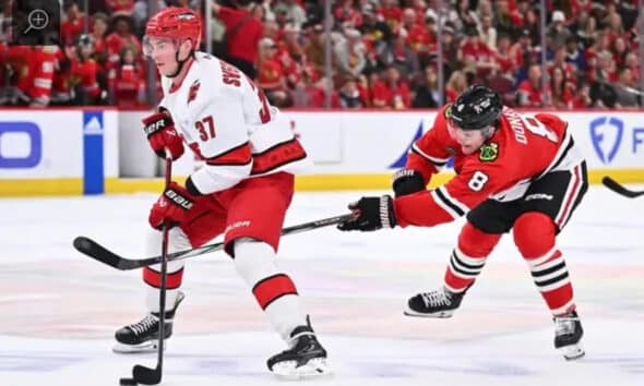 Carolina Hurricanes se impuso sobre Chicago Blackhawks