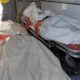 Los cuerpos de dos trabajadores de la ONG World Central Kitchen (WCK), asesinados el martes por Israel, en la ambulancia en la que fueron sacados este miércoles de la Franja de Gaza a Egipto para ser repatriados a sus países de origen. EFE/EPA/STR