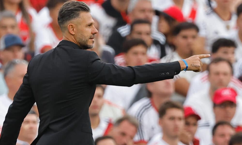 Fotografía de archivo del entrenador de River Plate, Martín Demichelis. EFE/ Juan Ignacio Roncoroni