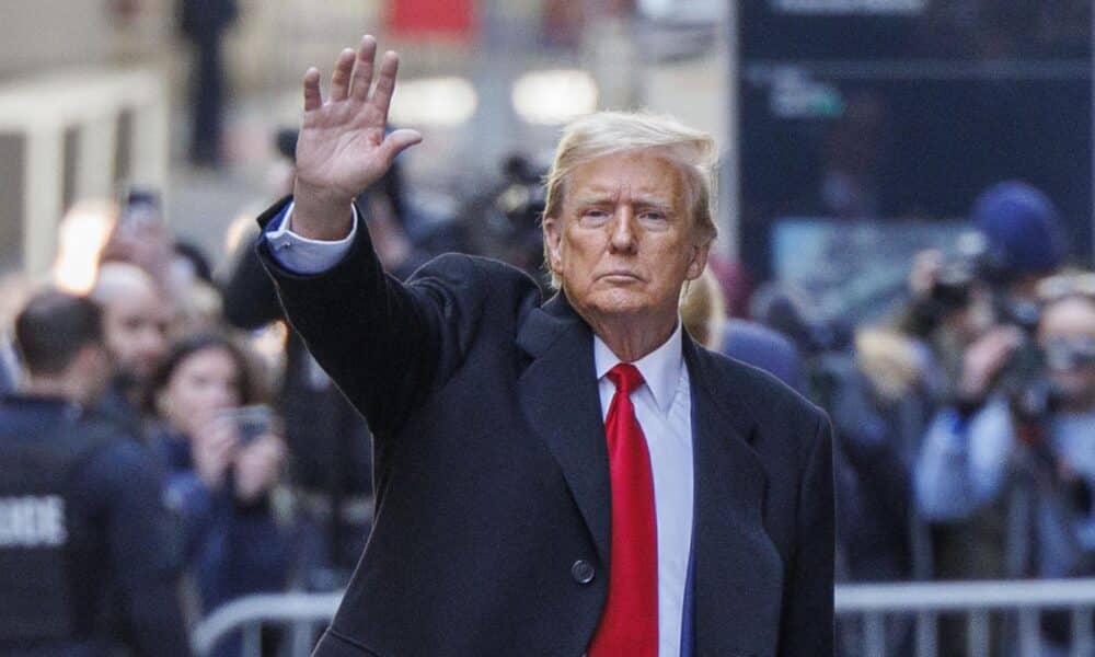 El expresidente de EE.UU. Donald Trump en una fotografía de archivo. EFE/EPA/SARAH YENESEL