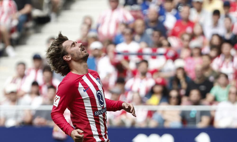 Griezmann, durante el último partido ante el Celta. EFE/ Sergio Pérez