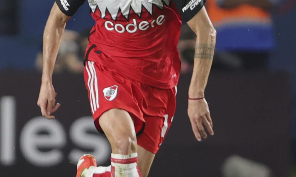 Fotografía de archivo del delantero Facundo Colidio, quien aportó este sábado dos goles a la victoria de River Plate por 3-0 sobre Central Córdoba en partido de la primera jornada de la Liga Profesional argentina jugado ante 85.000 espectadores en el estadio Monumental de Buenos Aires. EFE/ Gastón Britos