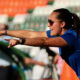 La entrenadora Amelia Valverde, reacciona a una jugada. Fotografía de archivo. EFE/ Luis Ramírez