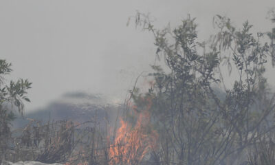 Fotografía de un incendio este 28 de mayo de 2024 en Tegucigalpa (Honduras). EFE/ Gustavo Amador