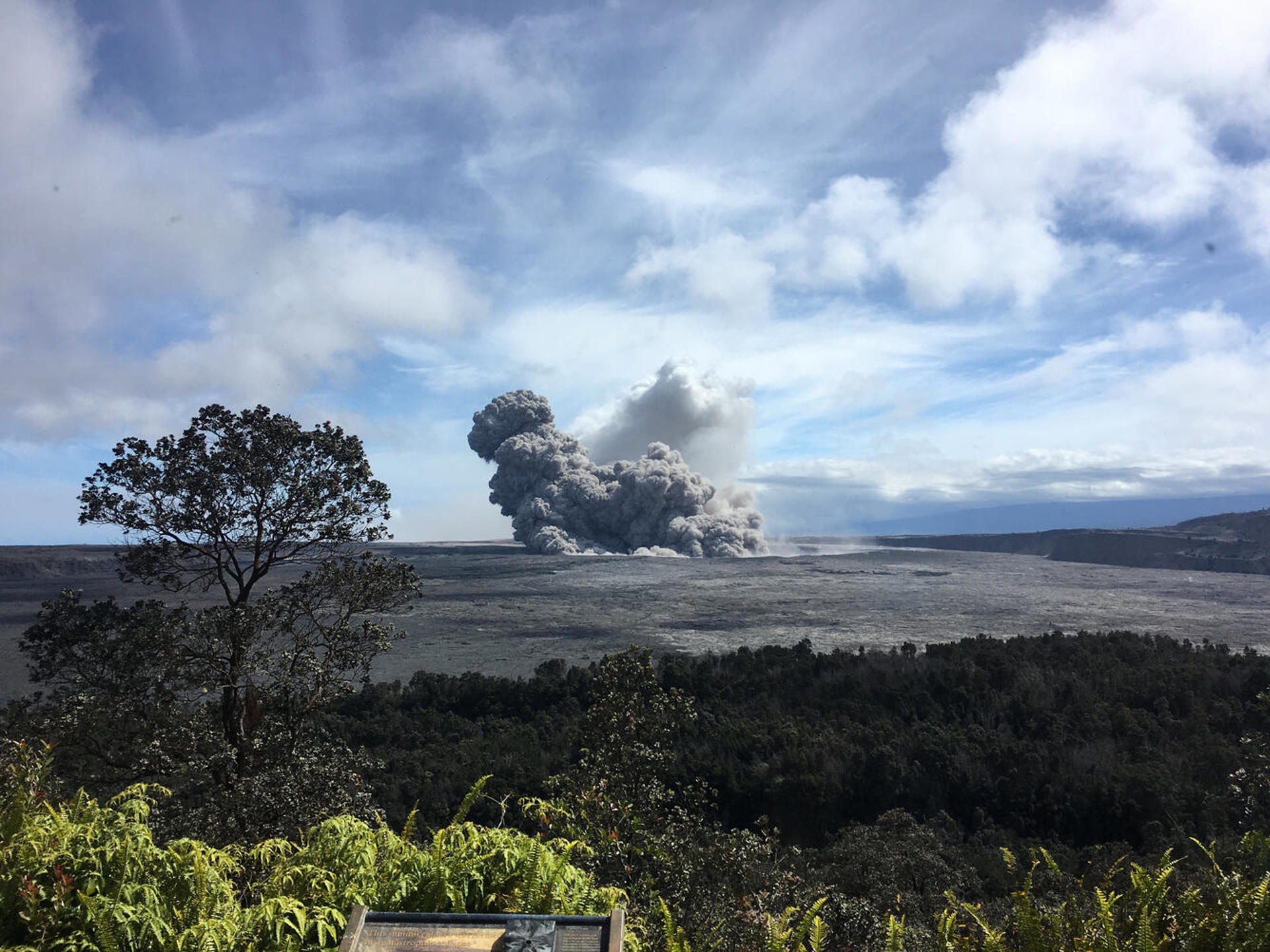 Erupción del volcán Kilauea (Hawai) en 2018. Crédito: Universidad de Oregón