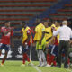 Fotografía de archivo en la que se registró una celebración de jugadores del Independiente Medellín de Colombia, en la actual Copa Sudamericana. EFE/Luis Noriega