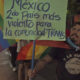 Manifestantes de la comunidad LGBT en México, protestan este viernes en las principales avenidas en el estado de Oaxaca (México). EFE/Jesús Méndez