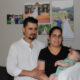 Fotografía que muestra a María Villanueva y Gustavo Villeda con su hijo de dos meses el 18 de junio de 2024 en la ciudad de Laurel, Maryland (EE.UU.). EFE/Octavio Guzmán