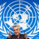 Filippo Grandi, Alto Comisionado de las Naciones Unidas para los Refugiados (ACNUR), habla con los medios de comunicación durante una nueva conferencia de prensa en la sede europea de las Naciones Unidas en Ginebra, Suiza, el 10 de junio de 2024. (Suiza, Ginebra) EFE/EPA/SALVATORE DI NOLFI
