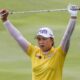 Fotografía de archivo en la que se registró a la golfista surcoreana Amy Yang, quien ganó este domingo, 23 de junio, el torneo US Women's Open, uno de los cinco principales del circuito LPGA. EFE/Ahmad Yusni