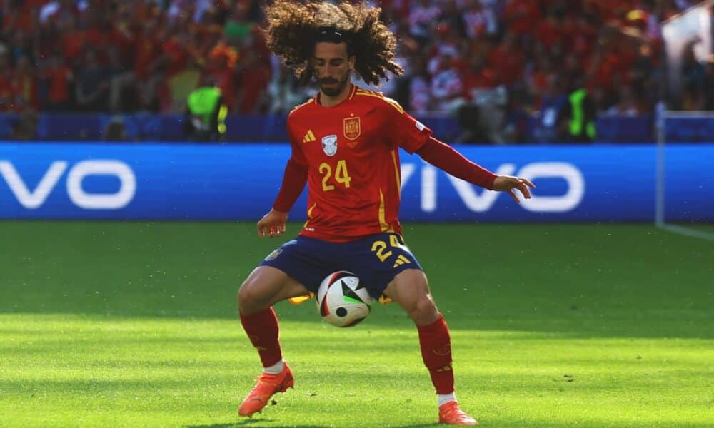 Marc Cucurella ante Croacia en Berlín. EFE/EPA/FILIP SINGER