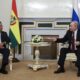 El presidente de Bolivia, Luis Arce, con el ruso Vladímir Putin este jueves en San Petersburgo. EFE/EPA/ANTON VAGANOV / POOL