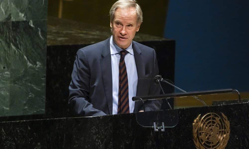 Fotografía de archivo de Olof Skoog, representante Especial de la Unión Europea (UE) para los Derechos Humanos, en la sede de las Naciones Unidas en Nueva York, Nueva York. EFE/LANE