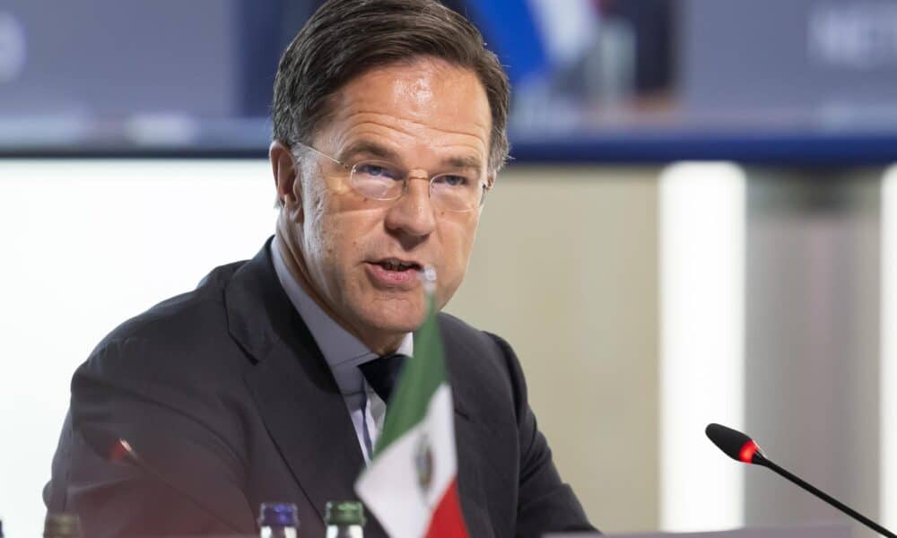 El Primer Ministro de los Países Bajos, Mark Rutte, asiste a la sesión plenaria durante la Cumbre sobre la paz en Ucrania en Stansstad, cerca de Lucerna, Suiza. EFE/EPA/ALESSANDRO DELLA VALLE