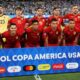 Los titulares de la selección boliviana de fútbol fueron registrados este jueves, 27 de junio, antes de enfrentarse a Uruguay en partido válido del grupo C de la Copa América, en el estadio MetLife de East Rutherford (Nueva Jersey, EE.UU.). EFE/Justin Lane