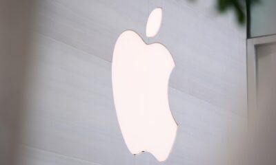Fotografía de archivo del logo de Apple. EFE/EPA/ALLISON DINNER