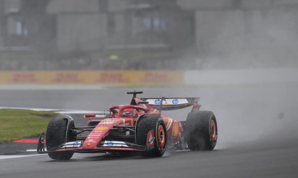 El monegasco Charles Leclerc, compañero del español Carlos Sainz en Ferrari, Silverstone. Reino Unido) EFE/EPA/PETER POWELL .