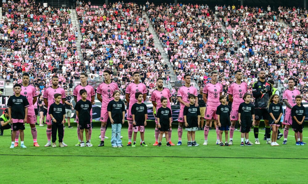 El equipo Inter Miami posa antes del inicio de un partido de fútbol de la Major League Soccer (MLS), en una imagen de archivo. EFE/ Giorgio Viera