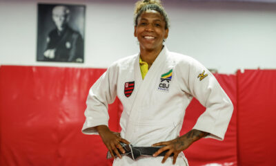 La judoca brasileña Rafaela Silva fue registrada el pasado 15 de julio al posar, durante una entrevista con EFE, en Río de Janeiro (Brasil). EFE/Antonio Lacerda
