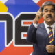 Fotografía de archivo del presidente de Venezuela y candidato a la reelección, Nicolás Maduro, hablando en una reunión de aspirantes a la presidencia, el 20 de junio de 2024, en el Consejo Nacional Electoral (CNE), en Caracas (Venezuela). EFE/ Miguel Gutiérrez