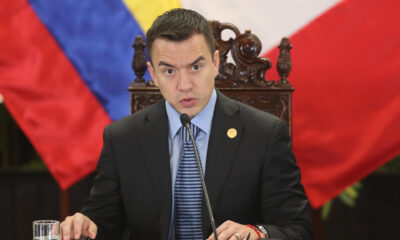 Fotografía de archivo del presidente de Ecuador, Daniel Noboa. EFE/ Paolo Aguilar