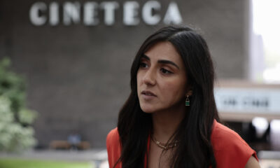 La directora de la Muestra Internacional de Cine con Perspectiva de Género (MICGénero), Victoria Cabrera, habla durante una entrevista con EFE, este martes en Ciudad de México (México). EFE/José Méndez
