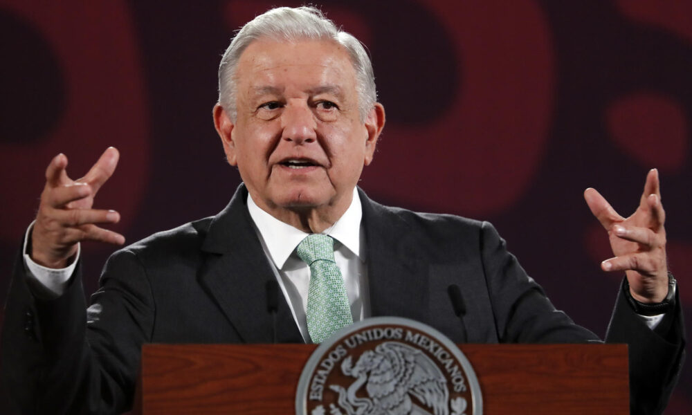 El presidente de México Andrés Manuel López Obrador, durante una conferencia de prensa matutina en Palacio Nacional de la Ciudad de México (México). EFE/Mario Guzmán