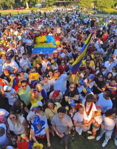 Más de 700 venezolanos se concentraron en Raleigh