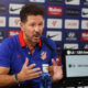 Simeone, en la rueda de prensa de este viernes. EFE/ Fernando Alvarado