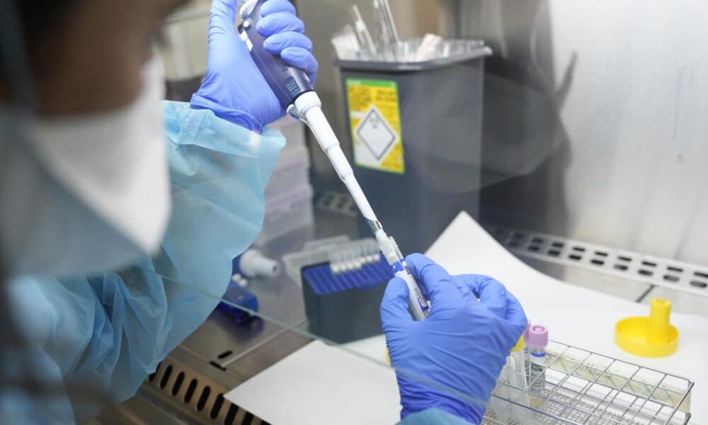 Fotografía de archivo en donde se ve a un profesional de la salud en un laboratorio. EFE/ Alejandro García