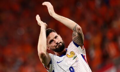 Imagen de archivo del delantero francés Olivier Giroud. EFE/EPA/ANNA SZILAGYI