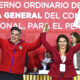 Fotografía cedida este domingo de Alejandro Moreno Cárdenas (i) y Carolina Viggiano Austria, durante la celebración por su reelección como presidente del Partido Revolucionario Institucional (PRI), en Ciudad de México (México). EFE/Partido Revolucionario Institucional