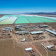 Fotografía aérea cedida por el Ministerio de Desarrollo Económico y Producción de Jujuy, que muestra el proyecto de litio Cauchari-Olaroz, ubicado en la norteña provincia argentina de Jujuy y operado por Minera Exar, una empresa participada por la canadiense Lithium Americas, la china Ganfeng Lithium y la estatal provincial argentina JEMSE. EFE/ Ministerio de Desarrollo Económico y Producción de Jujuy