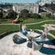 Fotografía de archiivo de una vista aérea de la escultura Floralis Genérica en Buenos Aires (Argentina). EFE/Juan Ignacio Roncoroni