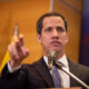 Fotografía de archivo del 16 de septiembre de 2022 que muestra al opositor venezolano, Juan Guaidó, hablando durante una rueda de prensa en Caracas (Venezuela). EFE/ Rayner Peña R ARCHIVO