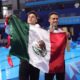 Los mexicanos Osmar Olvera Ibarra y Juan Manuel Celaya Hernandez tras la ganar la medalla de plata. EFE/EPA/TERESA SUAREZ