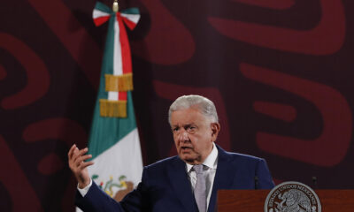 El presidente de México, Andrés Manuel López Obrador, participa en su conferencia de prensa matutina este martes, en el Palacio Nacional de Ciudad de México (México). EFE/Mario Guzmán