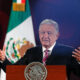 El presidente de México, Andrés Manuel López Obrador, habla durante una rueda de prensa matutina este lunes en el Palacio Nacional en Ciudad de México (México). EFE/ Isaac Esquivel