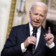 El presidente de Estados Unidos, Joe Biden, pronuncia un discurso en la primera Conferencia sobre la Economía de los Creadores de la Casa Blanca, en la Sala del Tratado Indio del Edificio de Oficinas Ejecutivas Eisenhower en Washington, DC, EE. UU., el 14 de agosto de 2024.EFE/EPA/Yuri Gripas / POOL