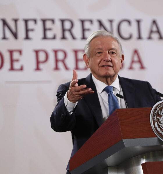 El presidente de México, Andrés Manuel López Obrador, habla durante su conferencia de prensa matutina este martes, en Palacio Nacional de la Ciudad de México (México). EFE/Mario Guzmán