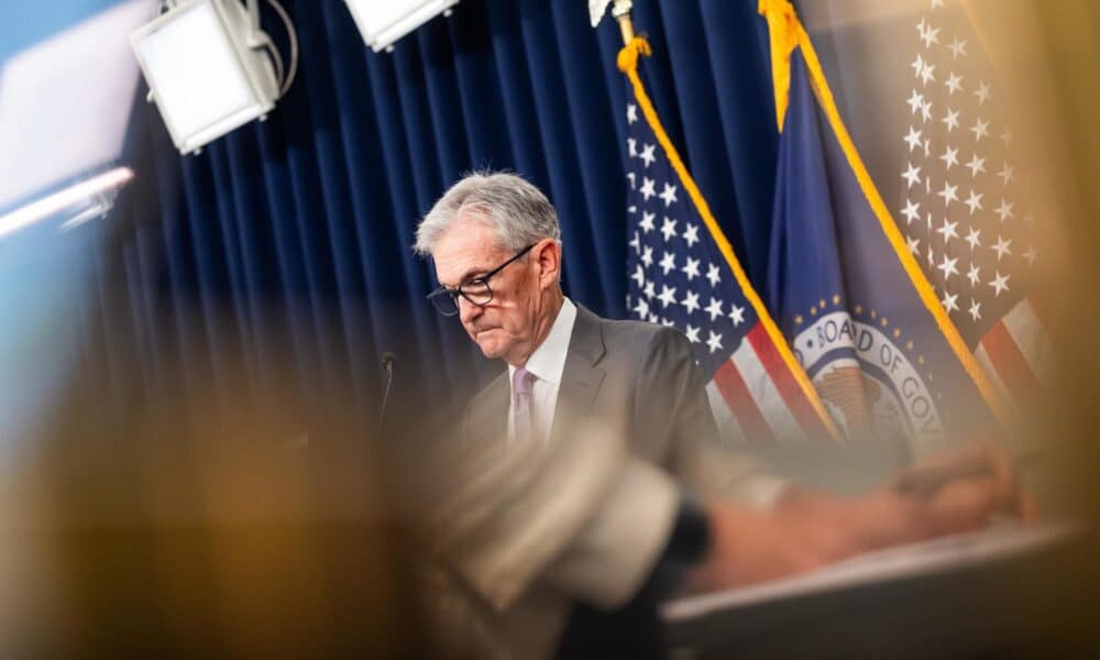 Fotografía de archivo en donde se ve al presidente de la Reserva Federal de Estados Unidos (Fed), Jerome Powell EFE/JIM LO SCALZO