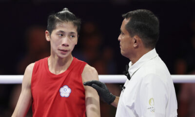 La boxeadora Lin Yu-ting debutó en los Juegos Olímpicos de París este viernes con victoria sobre la uzbeca Sitora Turdibekova y muchas polémicas sobre su género. EFE/ Miguel Gutiérrez