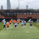 Entrenamiento del Real Madrid este viernes en Chicago, previo al clásico de este sábado en Nueva Jersey contra el Barcelona, su segundo amistoso de la gira estadounidense. EFE/ Andrea Montolivo