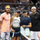 Los tenistas Stefanos Tsitsipas, Paula Badosa, Amanda Anisimova y Taylor Fritz participaron este martes en la primera edición del 'US Open Mixed Madness' del Abierto de Estados Unidos en Flushing, Nueva York. EFE/Dustin Satloff/USTA/ SOLO USO EDITORIAL)