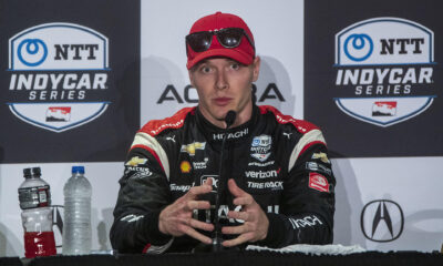 Fotografía de archivo del piloto de la IndyCar Josef Newgarden. EFE/Javier Rojas