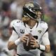 Fotografía de archivo en la que se registró al mariscal de campo de los Jaguars de Jacksonville, Trevor Lawrence. EFE/CJ Gunther